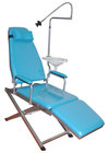 luxury lamp folding dental chair CE & ISO approval LED lamp dental Turbine folding chair unit with spittoon