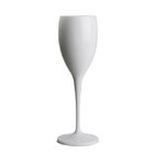 130mL plastic white champagne glasses