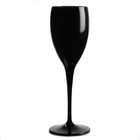 black color polycarbonate champagne flute