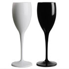 White and Black Color Unbreakable Wine Glasses/ Champagne Flutes