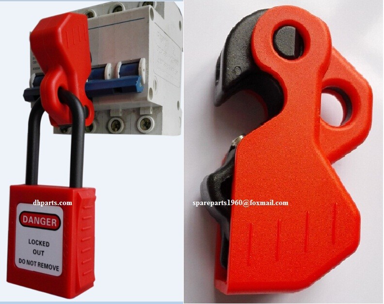 Versatile Electrical lockouts/Universal Mini Circuit Breaker Lockout(TOOL FREE ) changeable with Master Lock S2394