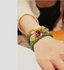Fashion woman green quartz bracelets