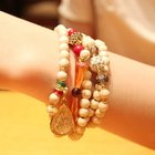 Fashion raw gemstone bracelets