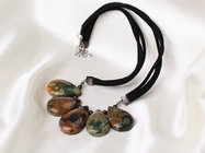 High quality Polar Jade necklace with agate woman Jewelries handmake China style wholesale
