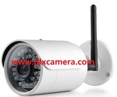 Outdoor Weather-proof 1920X1080P 2Mp Plug and play Wireless WIFI IP IR Bullet Camera with bracket support Max.128G SD