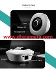 3Mp 360° plug and play Max.128G SD 3D Panoramic VR P2P Wireless and wired both support IP IR camera with mobile APP DC5V
