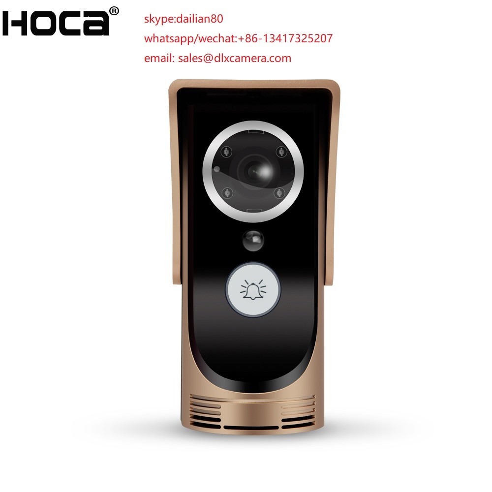 2.8mm wide angle 3Mp big lens Water-proof Smart WIFI video doorbell supports remote control by APP in mobile