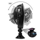 4 inch USB Car/Vehicle and Desk Fan, Portable, Powerful And Quiet USB Fan With Suction Cup, Angle Adjustable ,Black With