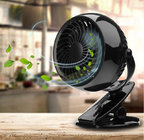 4 inch Clip on Fan, USB or Battery Operated [4 AA Batteries Required(not included)] , Desk Fan with One Setting,360
