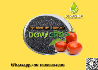 China DOWCROP HOT SALE  POTASSIUMHUMATE FLAKES HIAH QUALITY 100% COMPLETELY WATER SOLUBLE  ORGANIC  FERTILIZER   BLACK FLAKES supplier