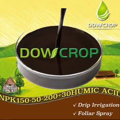 China DOWCROP HOT SALE HIGH QUALITY WS@HUMIC ACID NPK PLUS TE LIQUID WS 150-150-200+30HA 100% water soluble organic fertilizer supplier