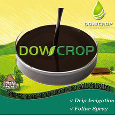 China DOWCROP HOT SALE HIGH QUALITY SEAWEED NPK 100-100-100+40ALG 100% water soluble fertilizer black brown organic fertilizer supplier