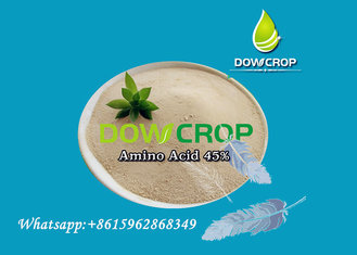 China DOWCROP HOT SALE HIGH QUALITY AMINO ACID POWDER 45% COMPLETELY WATER SOLUBLE FERTILIZER Yellow Brown Powder ORGANIC supplier