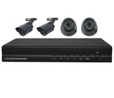 4CH DIY CCTV DVR Kits: 4CH H.264 FULL D1 DVR and 4PCS Cameras DR-7504AV5023C