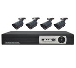 4CH DIY CCTV Security Kits: 4CH H.264 FULL D1 DVR + 4PCS Bullet Cameras DR-7104AV502C