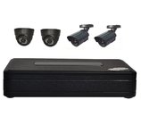 Mini 4CH DVR CCTV Surveillance Systems , 600TVL