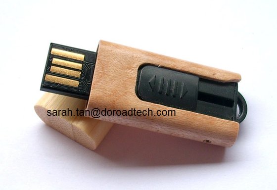 Wooden USB Flash Drives, 100% Original &amp; New Memory Chip DR-FS60
