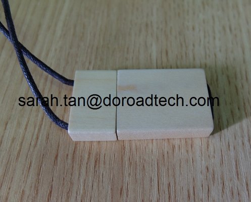 Wooden USB Flash Drives, Wood USB Memory Sticks, USB Pen Drive with String
