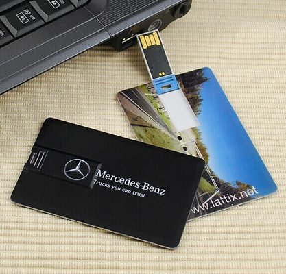 High-speed Plastic Credit Card USB Flash Drives with Customized Printing