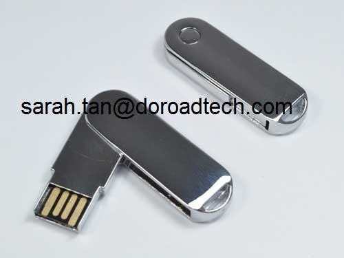 Customized Metal Rotated USB Memory Sticks, Original and New Memory Chip