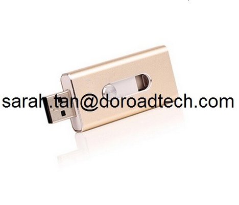 2015 Hot Metal I-Flash Drive 64GB Lightning/OTG USB Flash Drive For iPhone ipad iPod