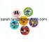 Real Capacity Plastic Mini Round Card USB Flash Drives, Colorful Printing Available