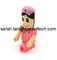 Different Kinds of Plastic People USB Pen Drive, Customized Figures Available to Produce