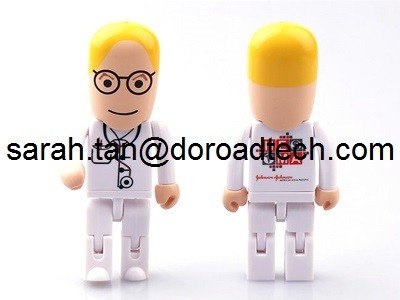 Plastic Robot USB Memory Stick, Customized Figures Available