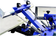 new manual 4 color 4 stations t shirt silk screen printing press  with micro-registration