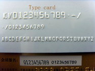 Bank card embosser