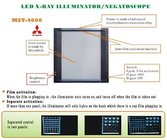 Veterinary LED x-ray illuminator,film viewer box,negatoscope MST-4000III three panels