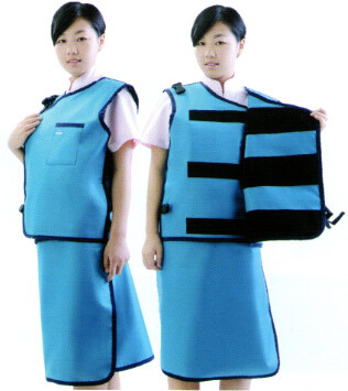 Vest-skirt protective apron B model protect the positive and back side of body