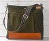 BEST SELLER Diaper bag,Messenger bag Green Stockholm with Leather strap,Ikabags supplier