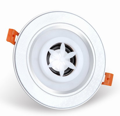 China Music Playing Bluetooth Recessed Light Speakers  , Ceiling Led Downlight With Bluetooth Speaker supplier