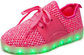 Toddler Light Up Shoes Rechargeable Battery , Night Glowing Led Light Sneakers supplier