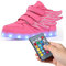 Kids Rechargeable Light Up Shoes , Remote Control Kids Led Light Up Shoes supplier