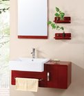 Newest Solid wood ceramic basin bathroom cabinet