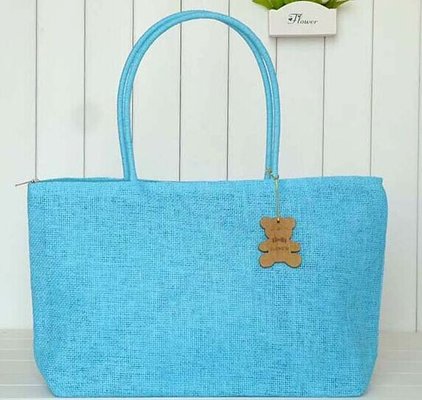 high quality fashion straw beach bag, woven tote beach handbag, beach bag for vacation