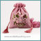 colored jute fabric drawstring promotional bag, jute drawstring bag