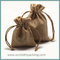 jute drawstring jewelry bag, jute jewelry pouch bag, small jute bag