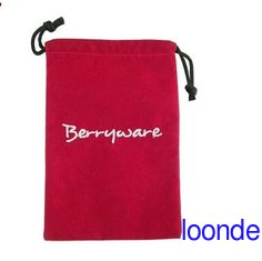 China BIG red velvet pouch wrapping jewelry supplier