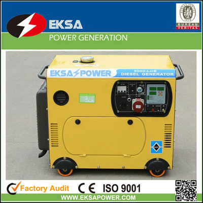 China 5kw home silent diesel generator sets colourful designed with AMF &amp; ATS function supplier
