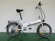 China Light weight 20 inch foldable panasonic electric bicycle with inside frame battery distributor