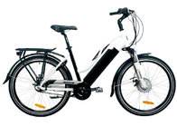Black City E Bike with 8FUN Rear Hub Motor , Lithium Battery and TGS Front Fork for sale