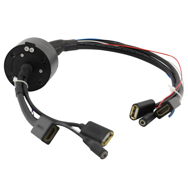 Through-Hole Slip Ring Transmitting USB Signal and HDMI Signal for VR Devices