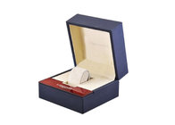 China Wholesale Custom Logo Elegant Black Leatherette Paper with Suede Pillow Gift Boxes Packing Bead Bracelet Bangle Wa