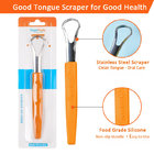 2020 New Version Tongue Scraper Cleaner for Adults & Kids Dental Medical Grade Metal Tongue Brushes for Fresh Breath