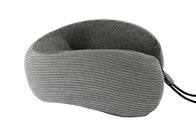 Adjustable Airplane Travel Memory Foam Neck Pillow Polyester / Cotton Material