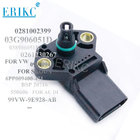 ERIKC autoparts 0281002399 038906051B AUDI MAP Manifold Absolute intake Pressure Sensor SKODA 0281002401