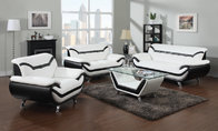 Lifestyle Leather Sofas,loveseat,chair with glass coffee table